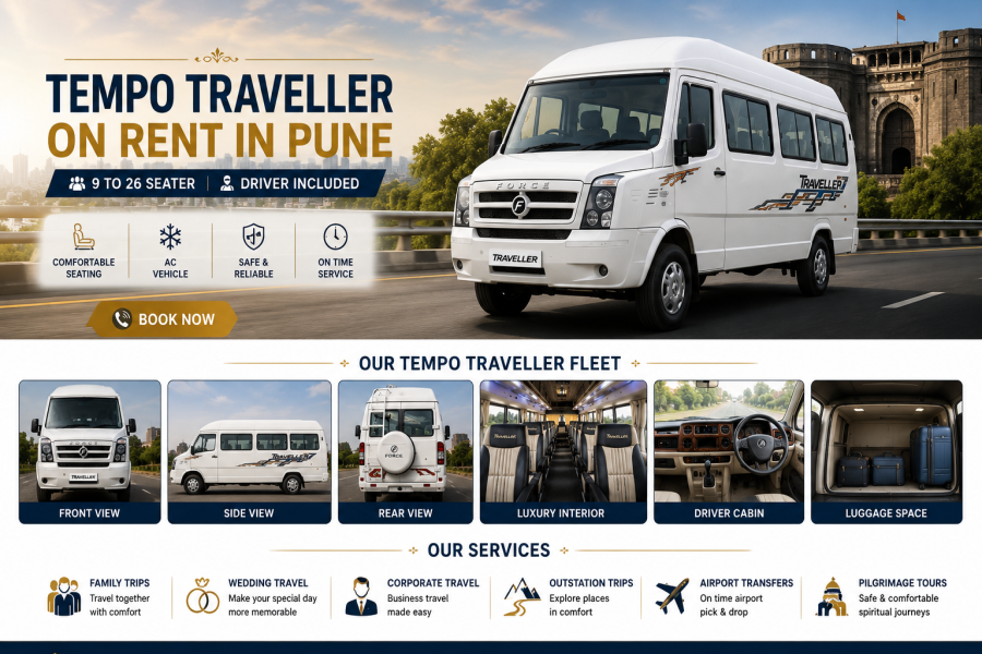Tempo Traveller on Rent in Pune